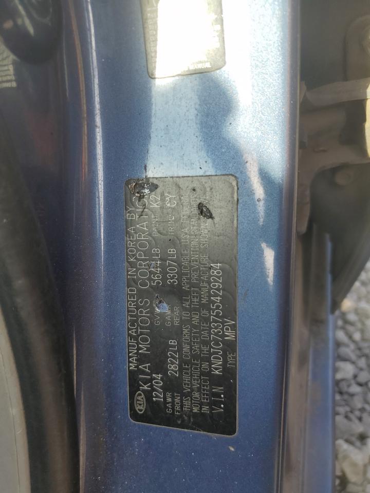 2005 Kia Sorento Ex VIN: KNDJC733755429284 Lot: 62914524