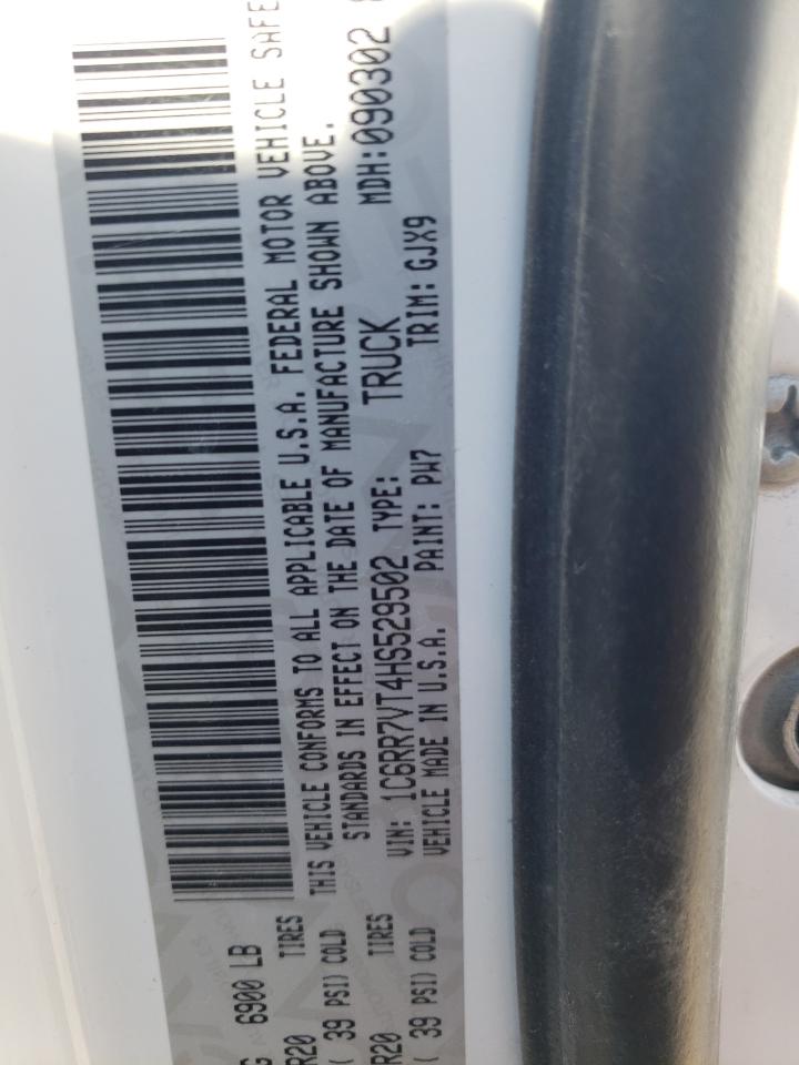 2017 Ram 1500 Laramie VIN: 1C6RR7VT4HS529502 Lot: 63363194