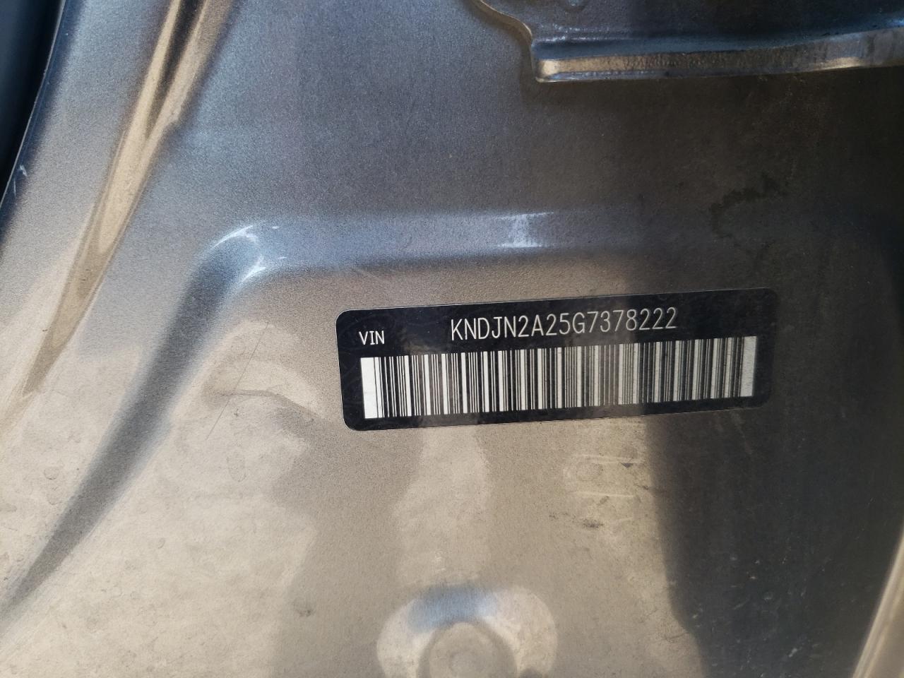 2016 Kia Soul VIN: KNDJN2A25G7378222 Lot: 61852334