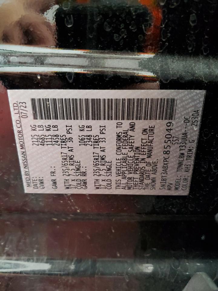 2023 Nissan Rogue S VIN: 5N1BT3ABXPC855049 Lot: 64006254