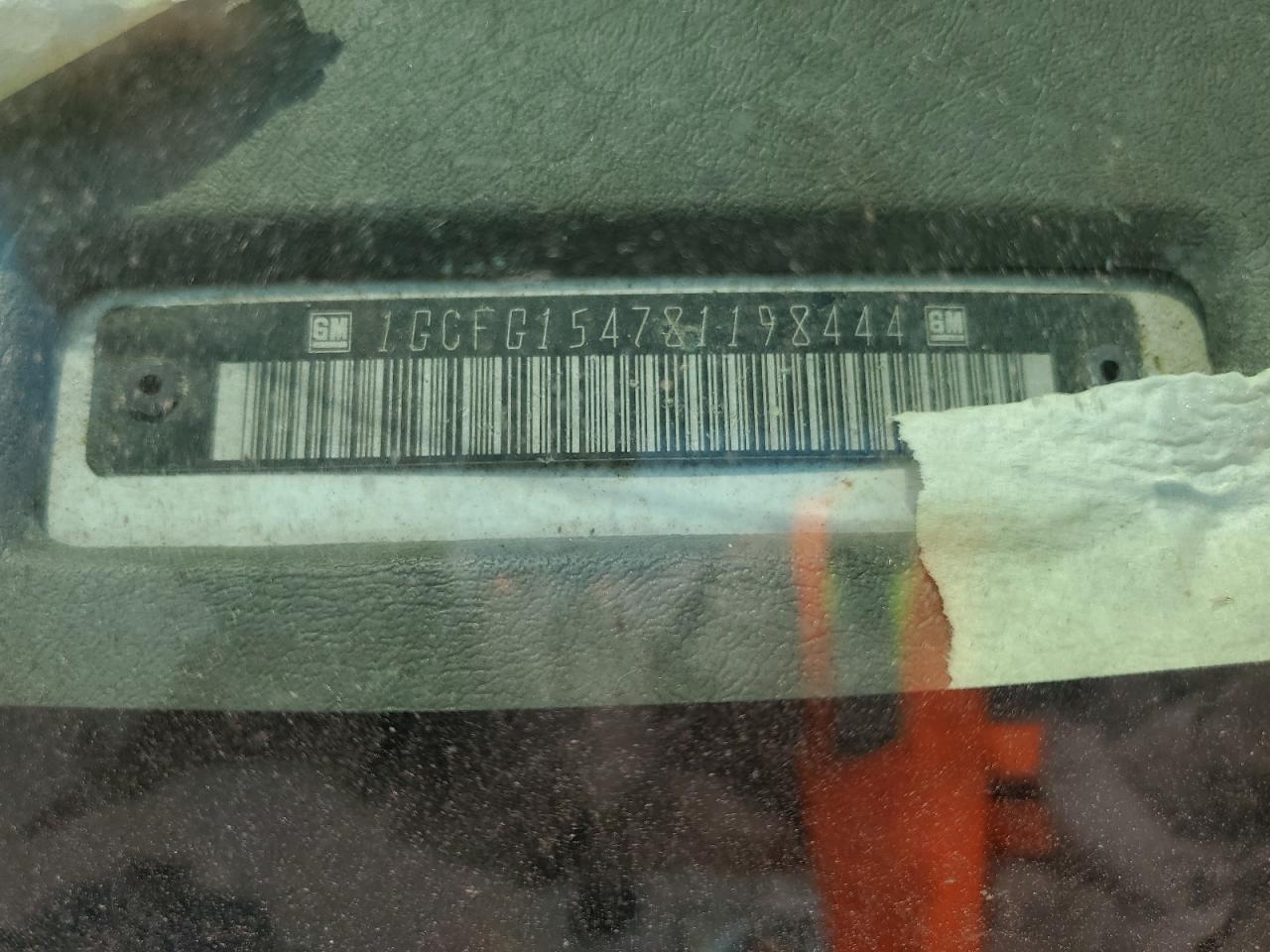 2008 Chevrolet Express G1500 VIN: 1GCFG154781198444 Lot: 64589454