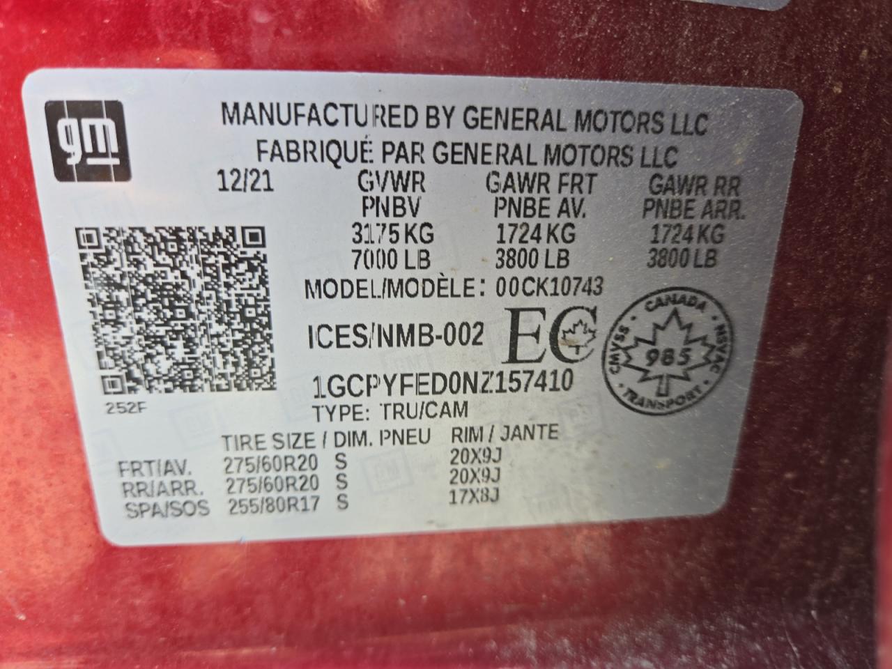 2022 Chevrolet Silverado Ltd K1500 Lt Trail Boss VIN: 1GCPYFED0NZ157410 Lot: 64377064