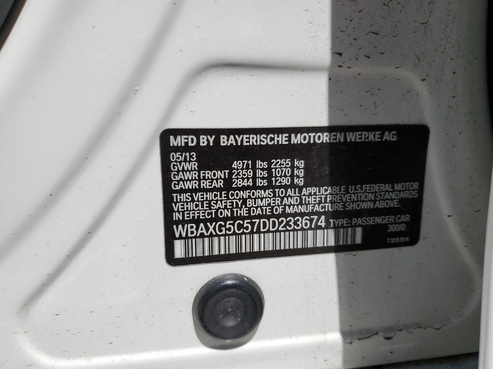 WBAXG5C57DD233674 2013 BMW 528 I