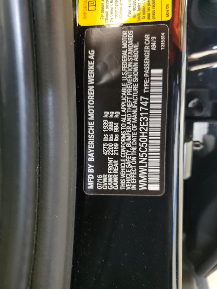 2017 Mini Cooper Clubman VIN: WMWLN5C50H2E31747 Lot: 65001374