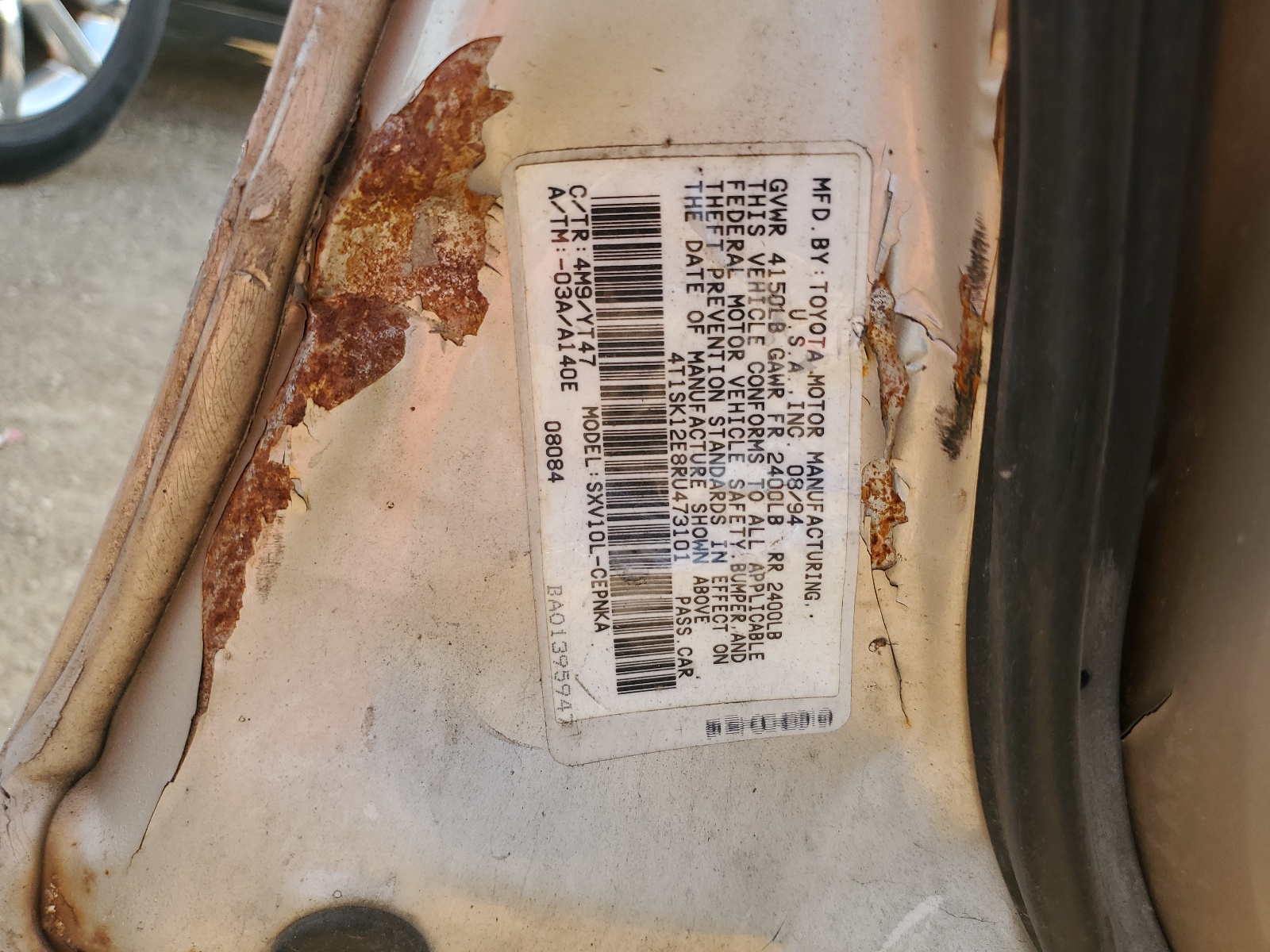 4T1SK12E8RU473101 1994 Toyota Camry Le