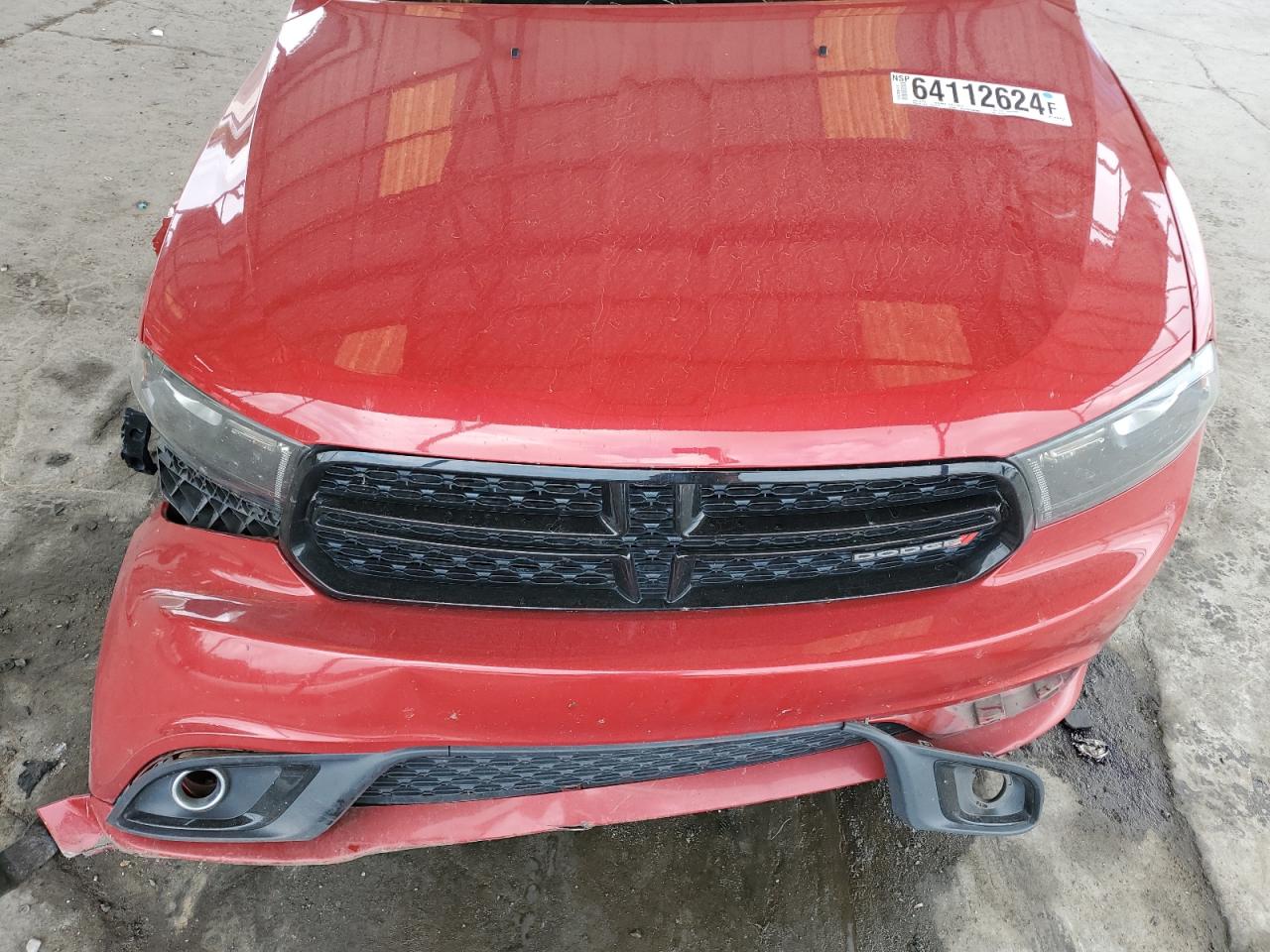 2018 Dodge Durango Sxt VIN: 1C4RDHAG3JC451610 Lot: 64112624