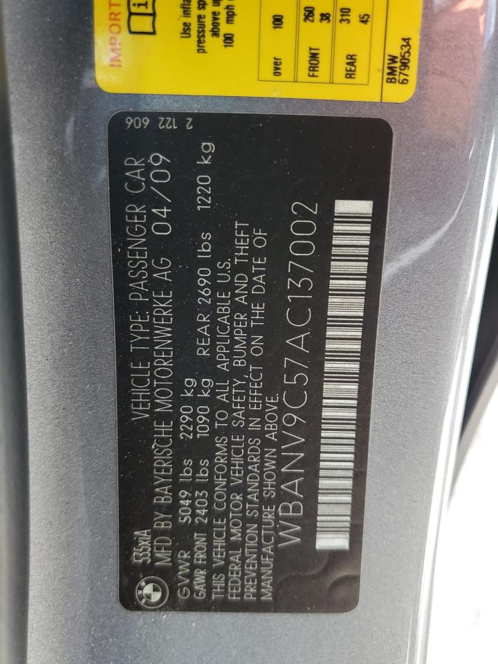 2010 BMW 535 Xi VIN: WBANV9C57AC137002 Lot: 64139144