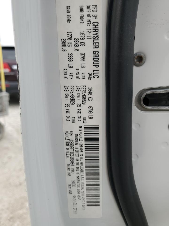 2012 Dodge Ram 1500 St VIN: 1C6RD6FT1CS183084 Lot: 62748484