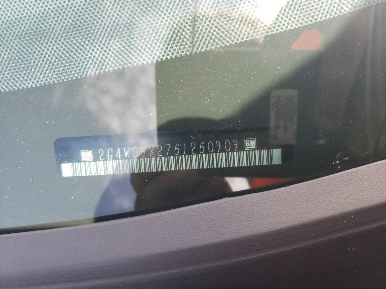 2006 Buick Lacrosse Cx VIN: 2G4WC582761260909 Lot: 63254244