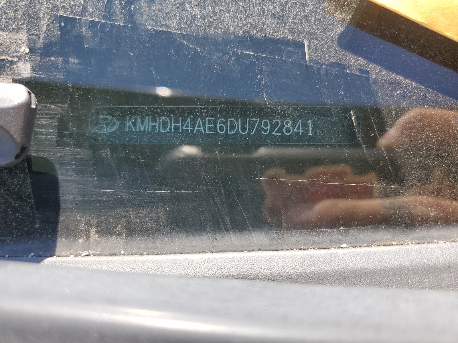 KMHDH4AE6DU792841 2013 Hyundai Elantra Gls