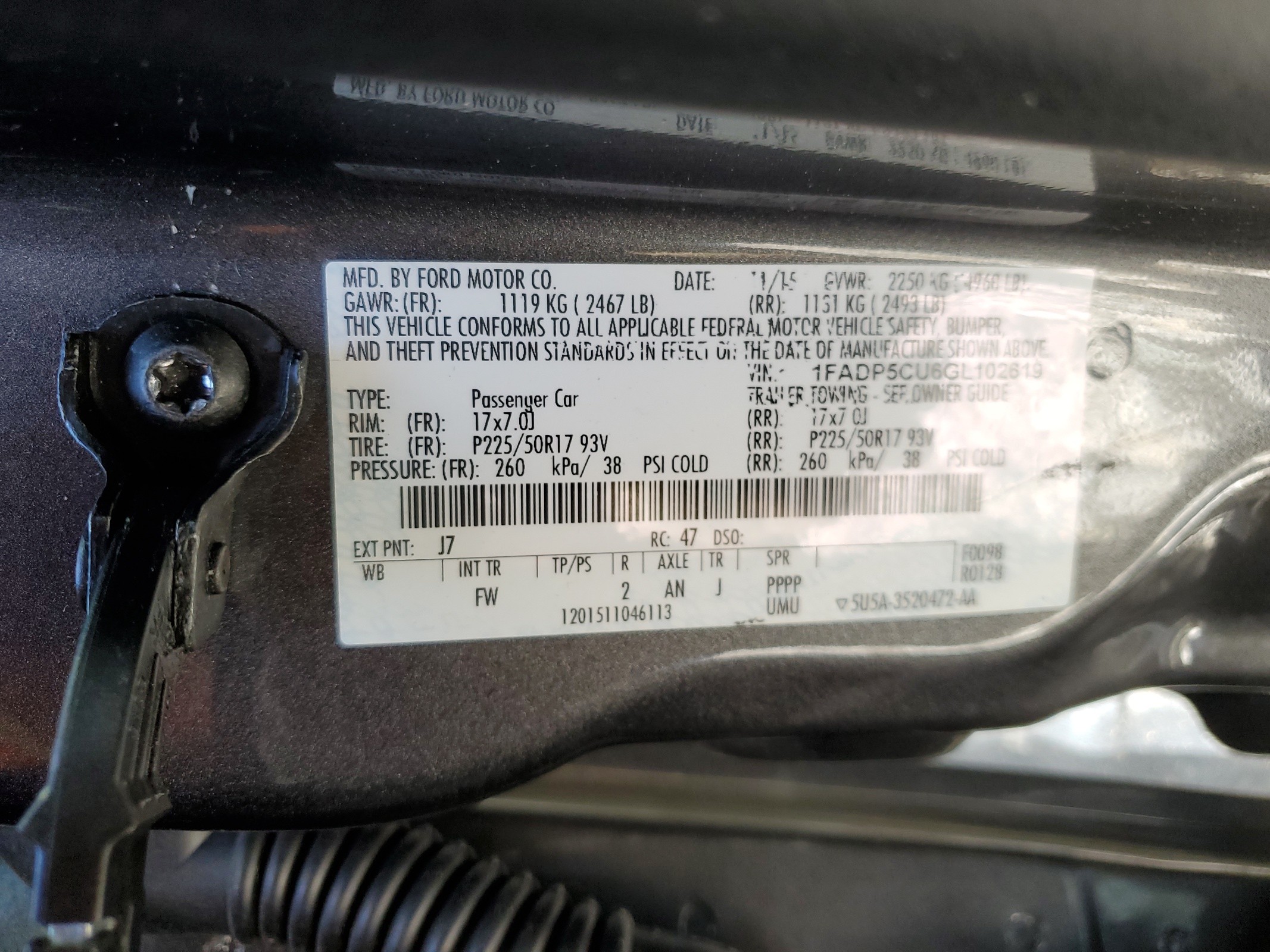 1FADP5CU6GL102619 2016 Ford C-Max Premium Sel