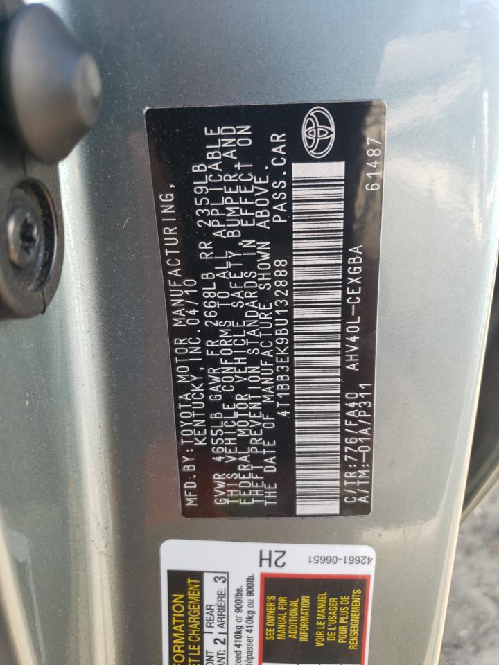 4T1BB3EK9BU132888 2011 Toyota Camry Hybrid