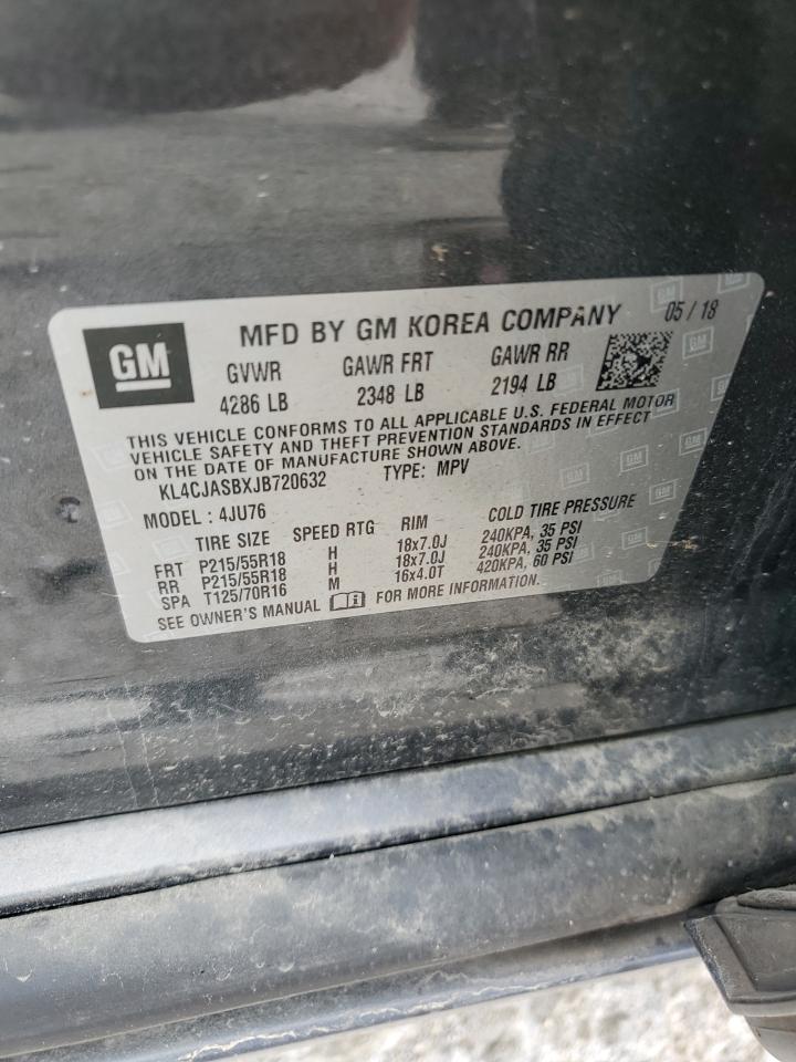 2018 Buick Encore Preferred VIN: KL4CJASBXJB720632 Lot: 62184354