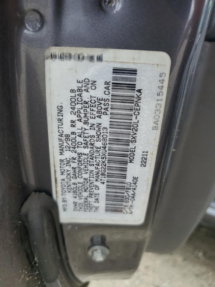 4T1BG22K5XU468013 1999 Toyota Camry Ce