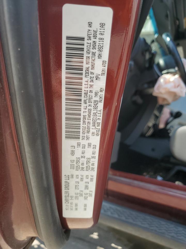 2010 Jeep Wrangler Sport VIN: 1J4AA2D16AL102428 Lot: 62712004