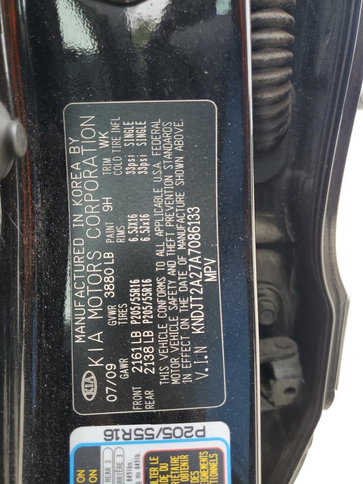 2010 Kia Soul + VIN: KNDJT2A27A7086133 Lot: 64455094