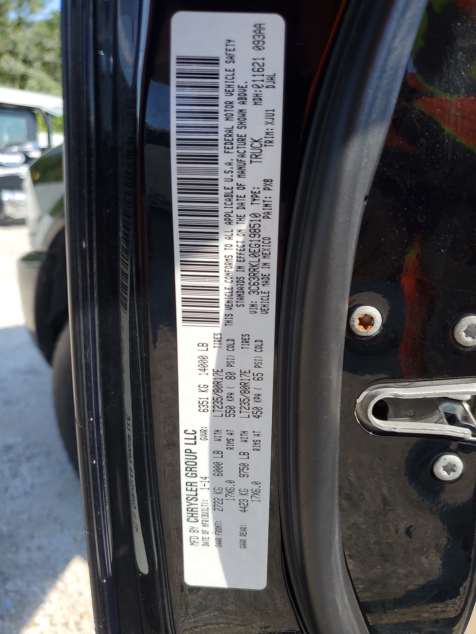 3C63RRKL0EG198510 2014 Ram 3500 Longhorn