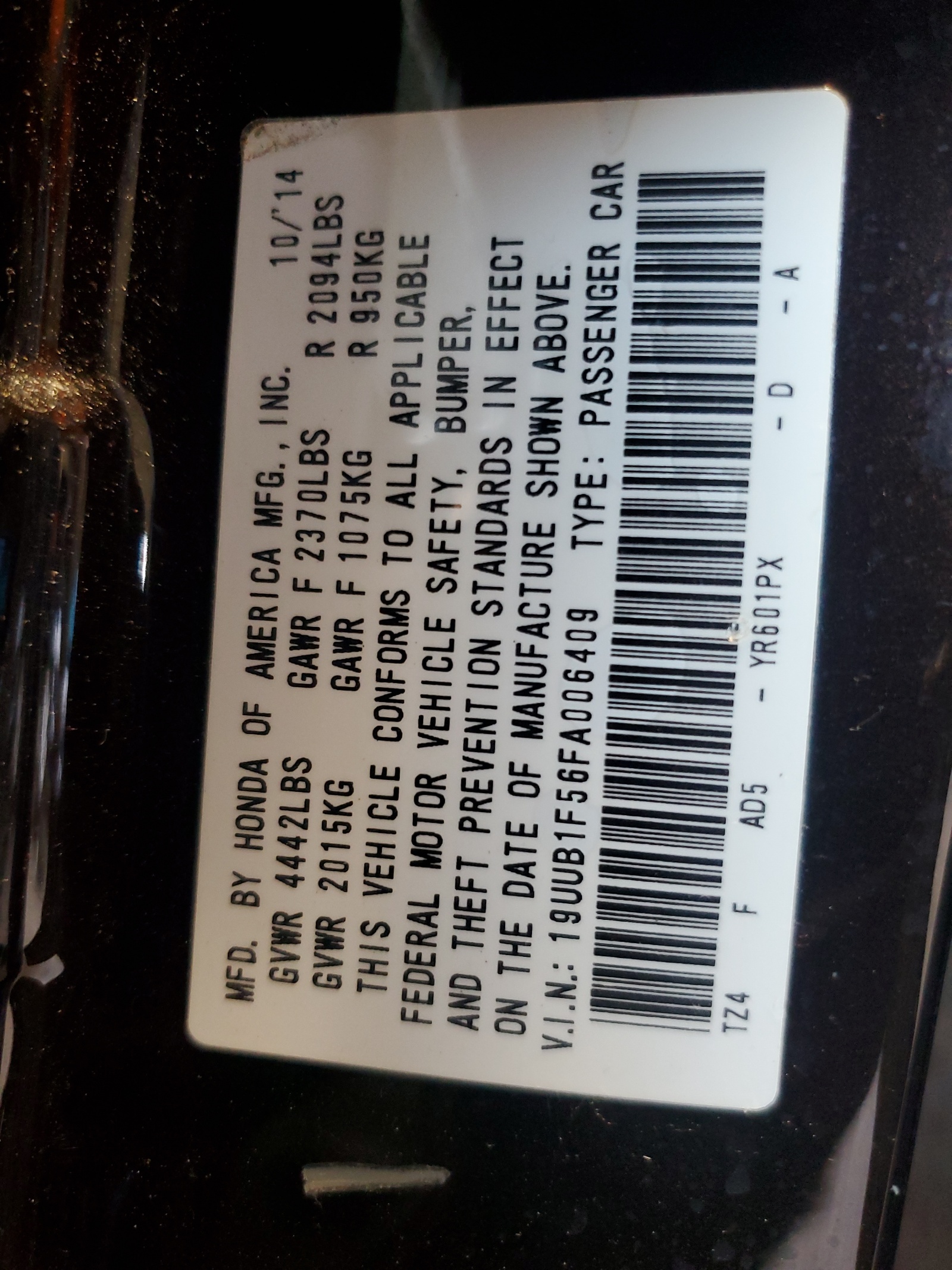 19UUB1F56FA006409 2015 Acura Tlx Tech