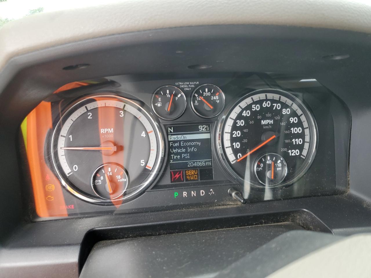 2010 Dodge Ram 2500 VIN: 3D7UT2CL2AG123019 Lot: 61284694