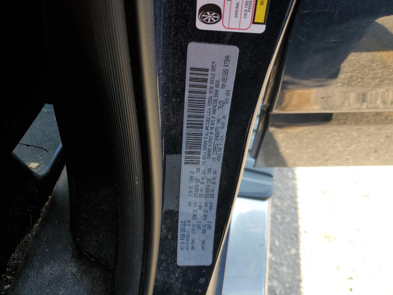 2019 Ram 1500 Tradesman VIN: 1C6RREGT1KN650771 Lot: 63319434