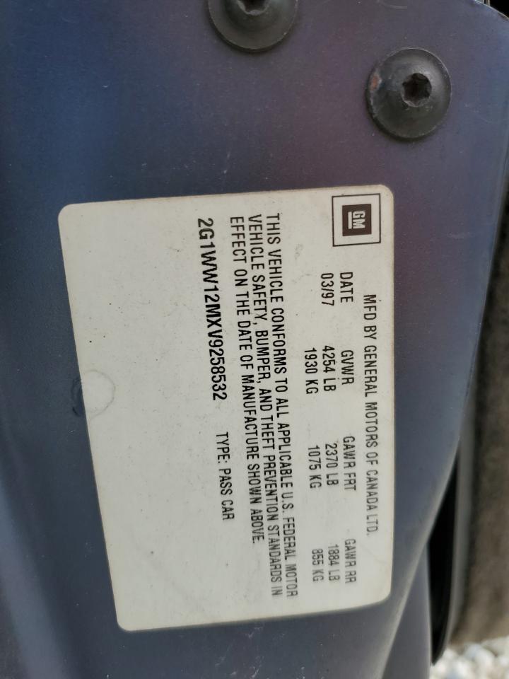 1997 Chevrolet Monte Carlo Ls VIN: 2G1WW12MXV9258532 Lot: 63010484