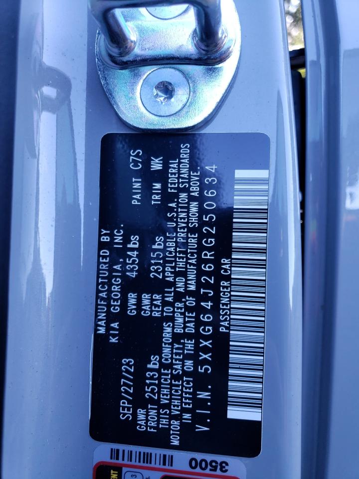 2024 Kia K5 Gt Line VIN: 5XXG64J26RG250634 Lot: 62565354