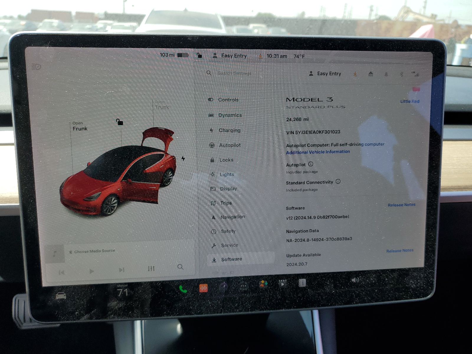 2019 Tesla Model 3 vin: 5YJ3E1EA0KF301023