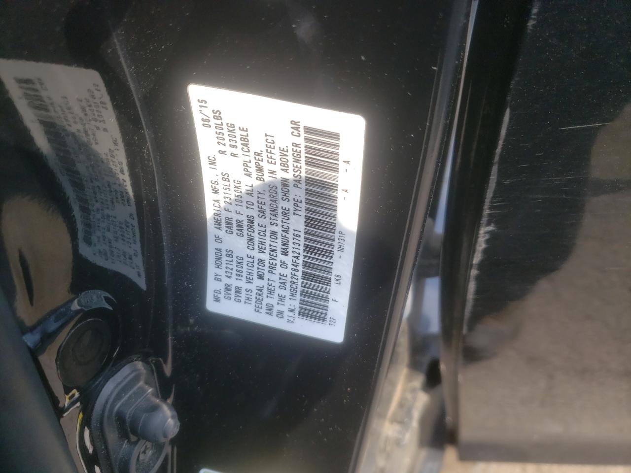 1HGCR2F84FA213761 2015 HONDA ACCORD - Image 15