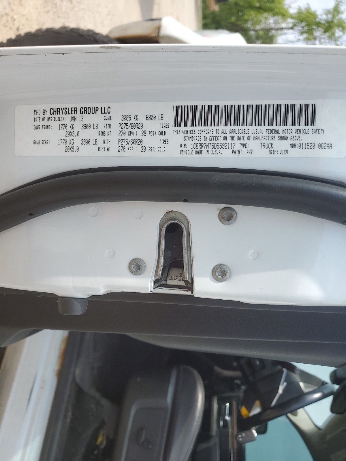 1C6RR7NT5DS592117 2013 Ram 1500 Laramie