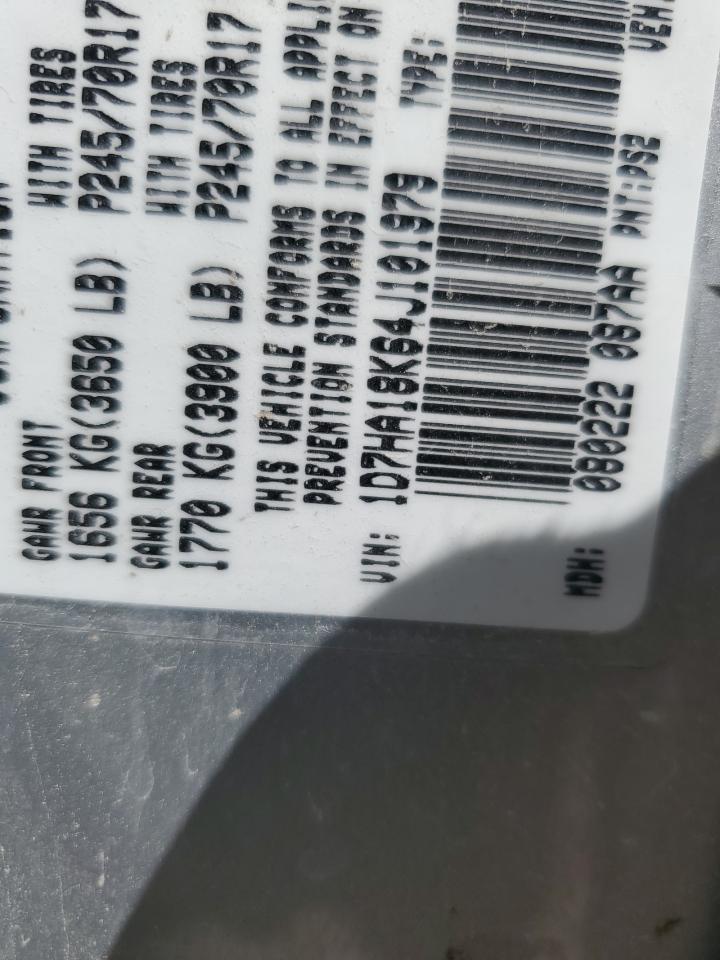 2004 Dodge Ram 1500 St VIN: 1D7HA18K64J101979 Lot: 55782554