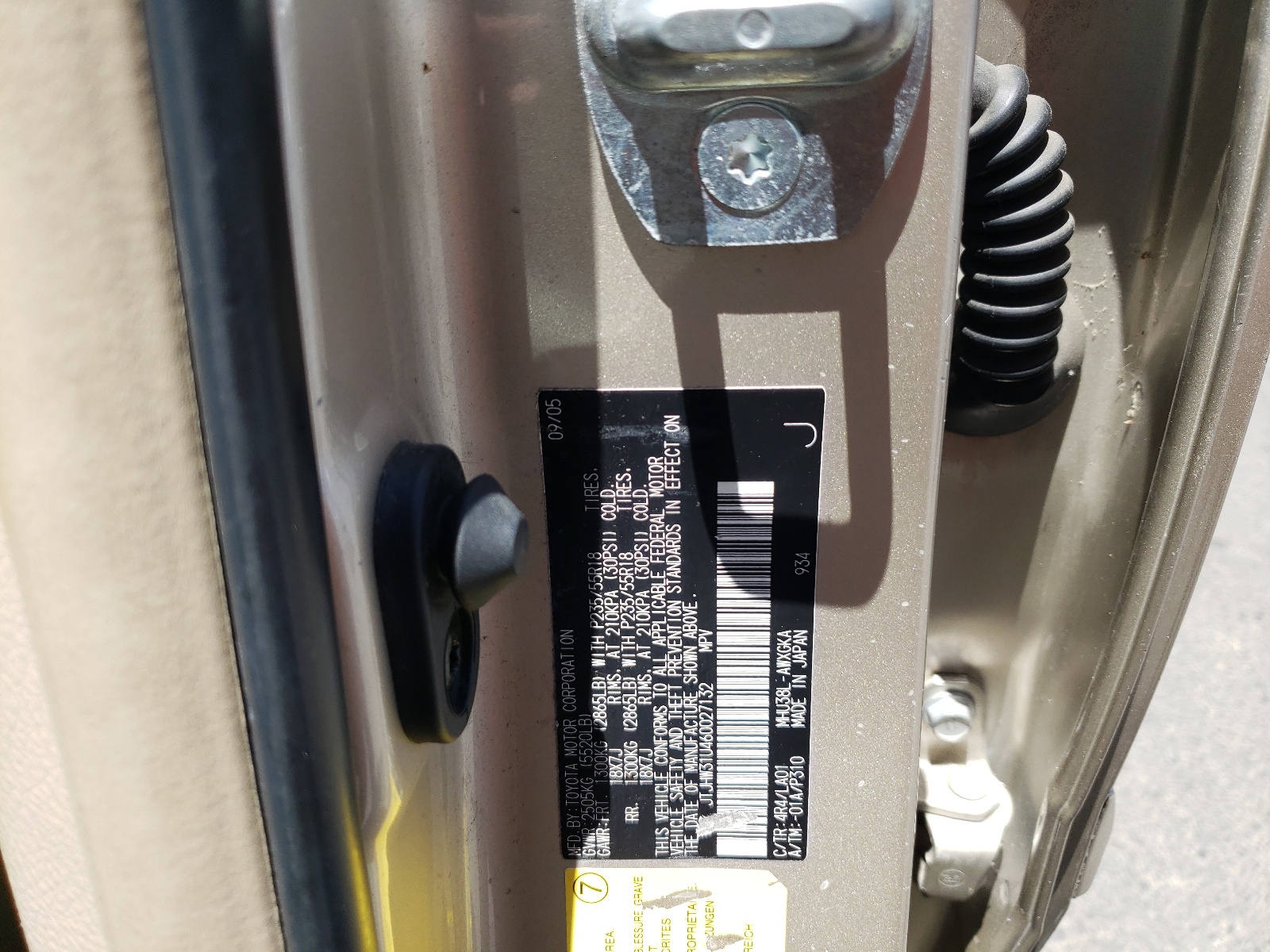 JTJHW31U460027132 2006 Lexus Rx 400