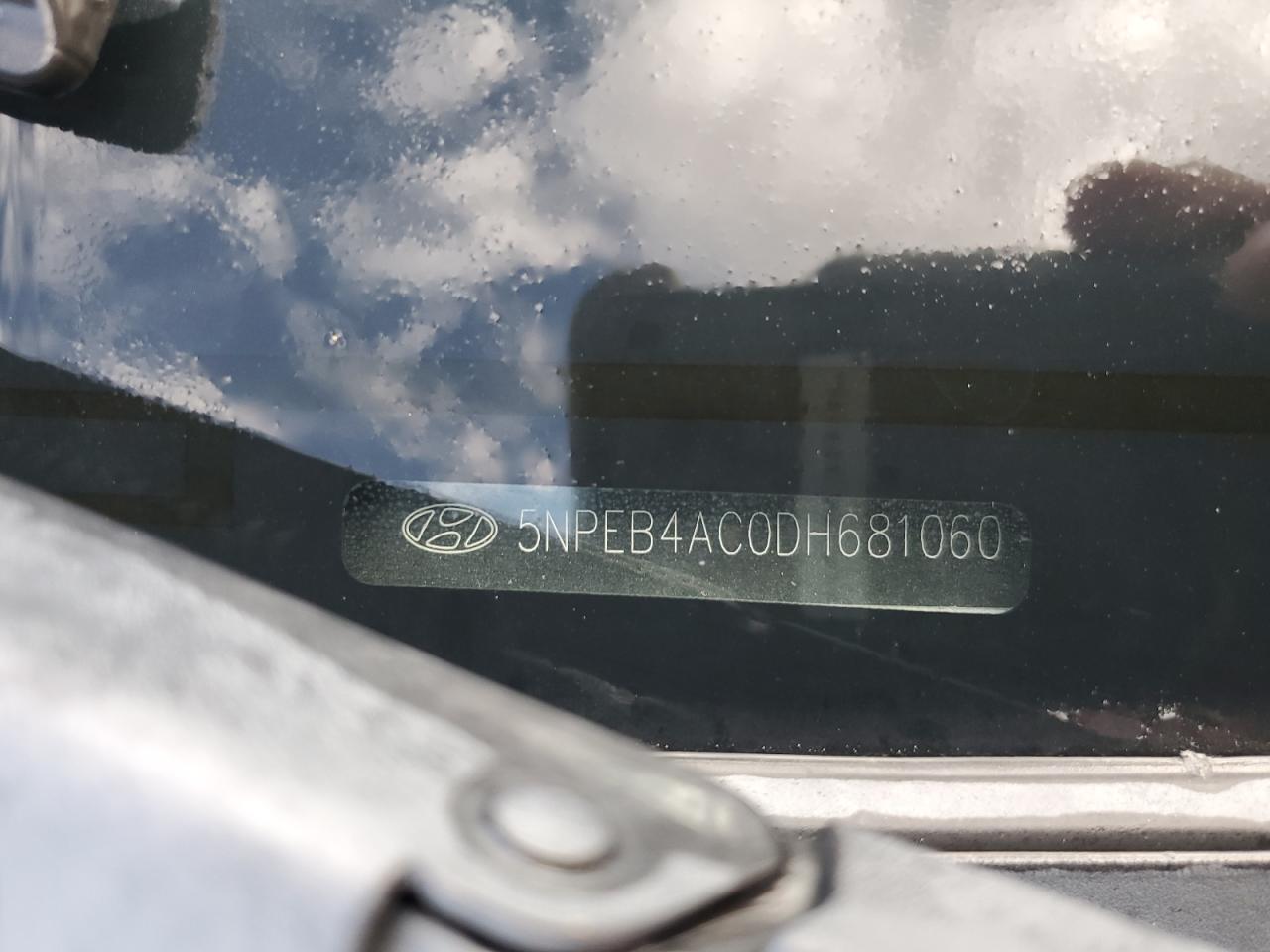 2013 Hyundai Sonata Gls VIN: 5NPEB4AC0DH681060 Lot: 61644354