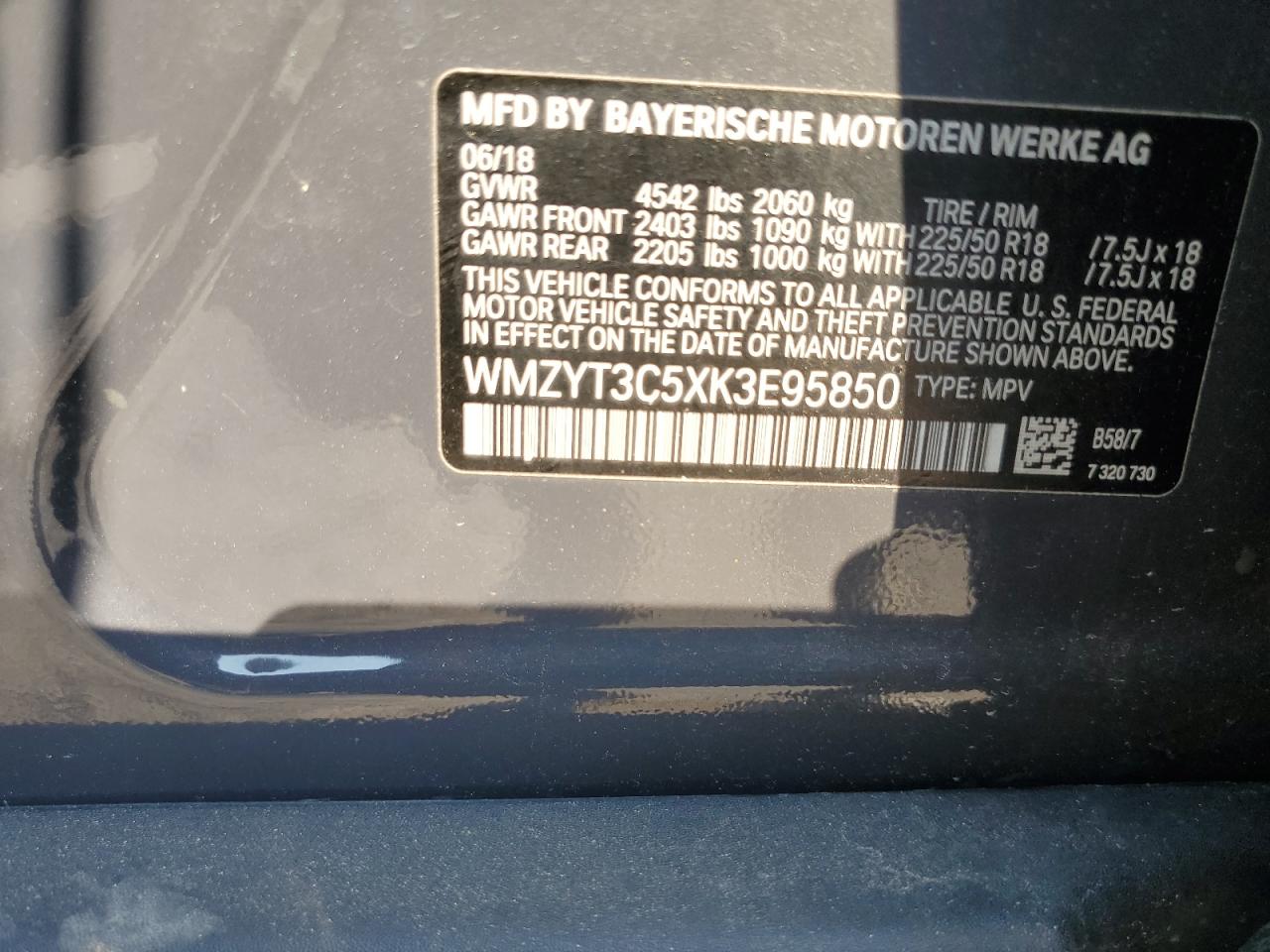 2019 Mini Cooper S Countryman VIN: WMZYT3C5XK3E95850 Lot: 63079114