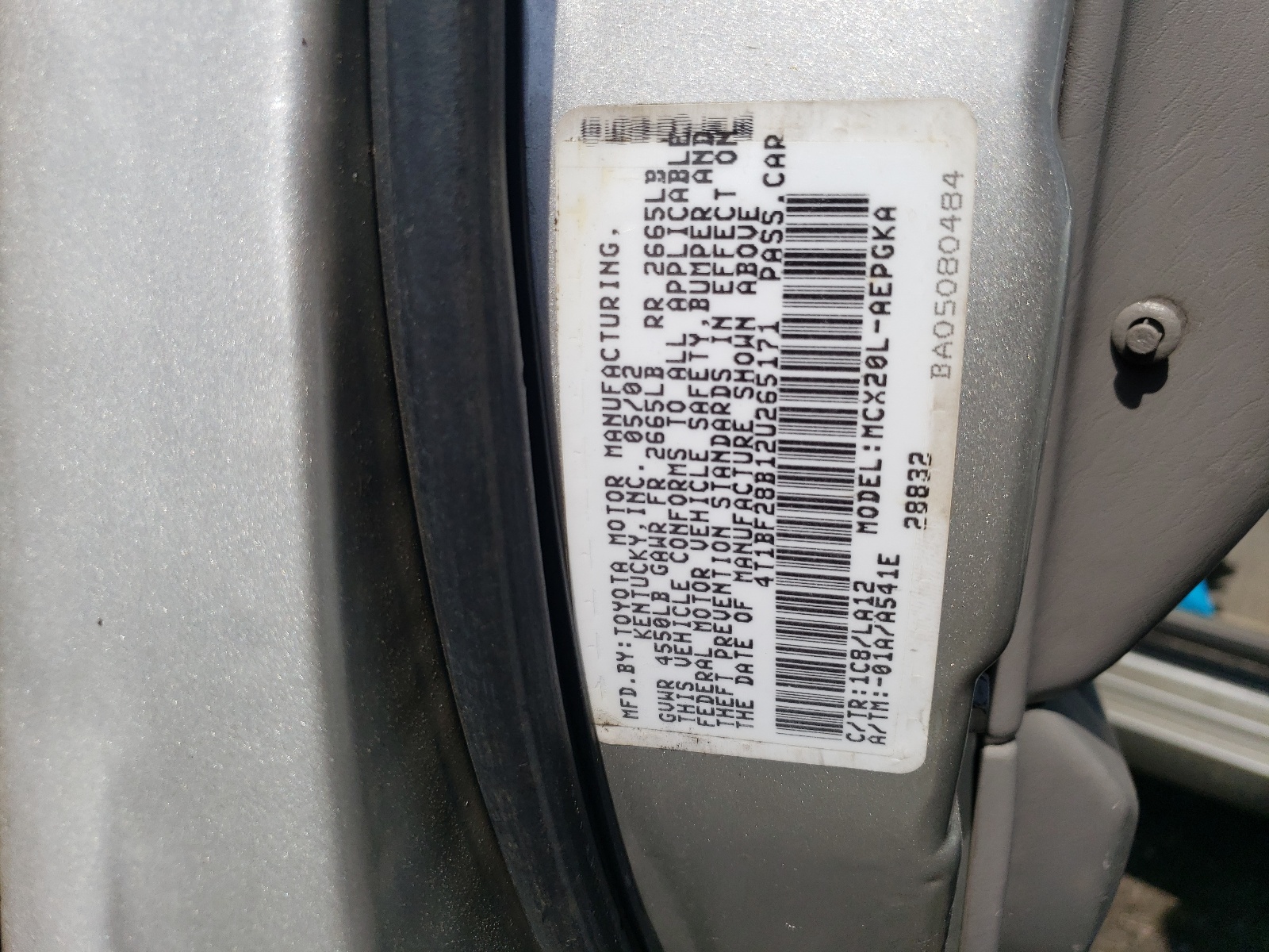 4T1BF28B12U265171 2002 Toyota Avalon Xl