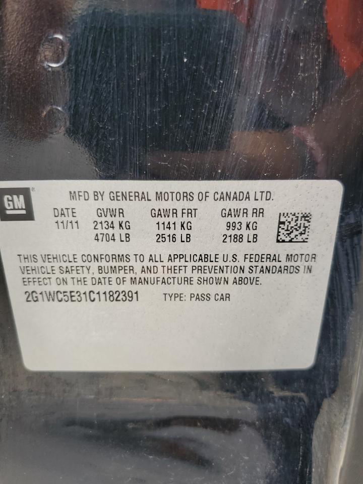 2012 Chevrolet Impala Ltz VIN: 2G1WC5E31C1182391 Lot: 60419234