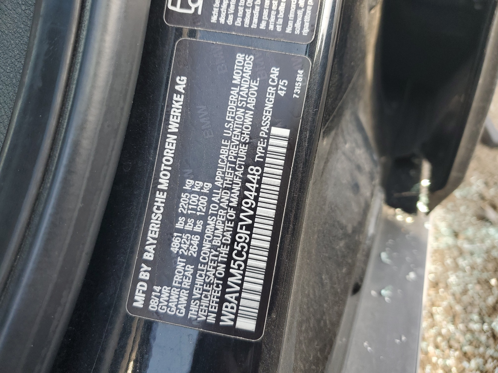 WBAVM5C59FVV94448 2015 BMW X1 xDrive35I