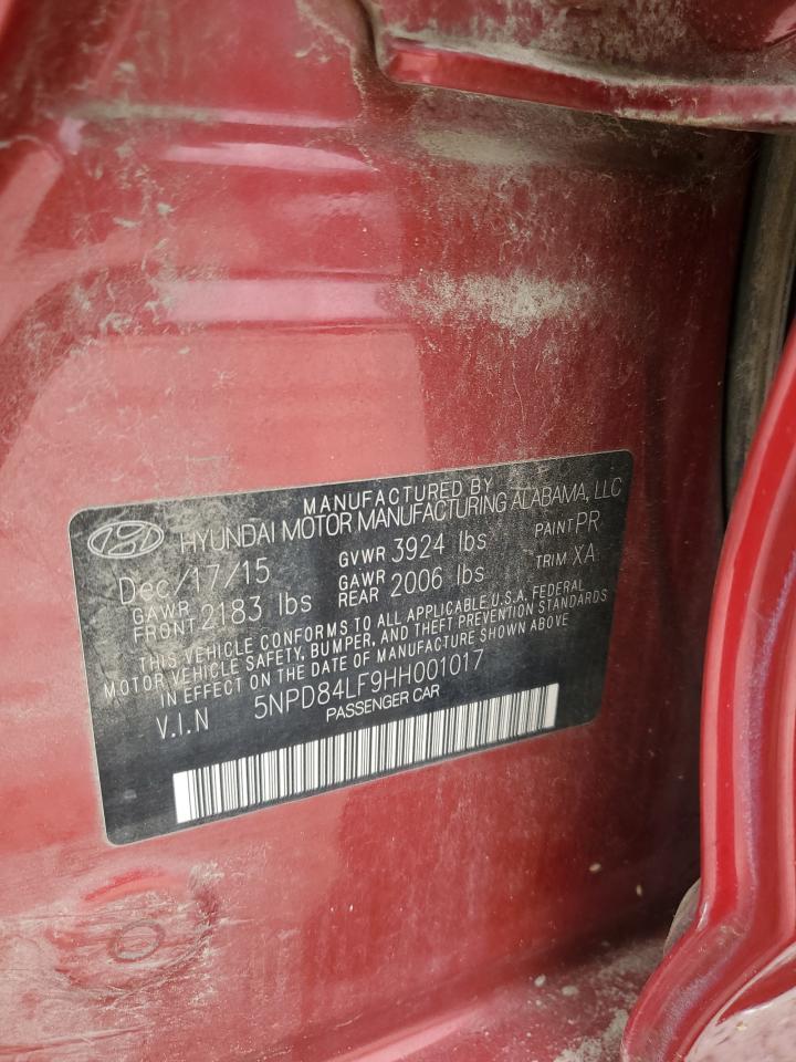 2017 Hyundai Elantra Se VIN: 5NPD84LF9HH001017 Lot: 64866854