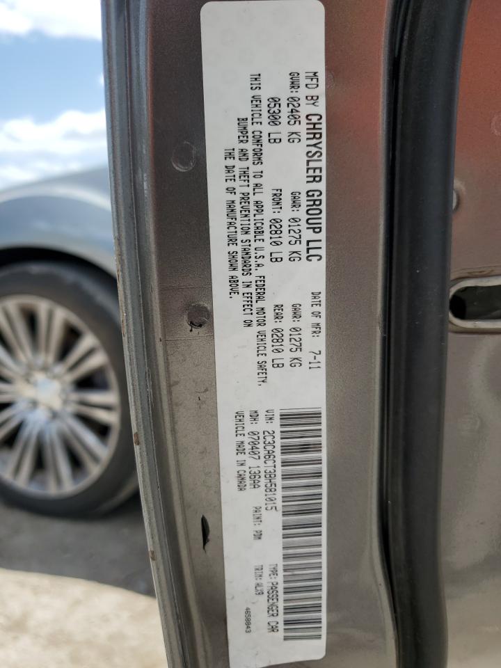 2011 Chrysler 300C VIN: 2C3CA6CT3BH581015 Lot: 65405284