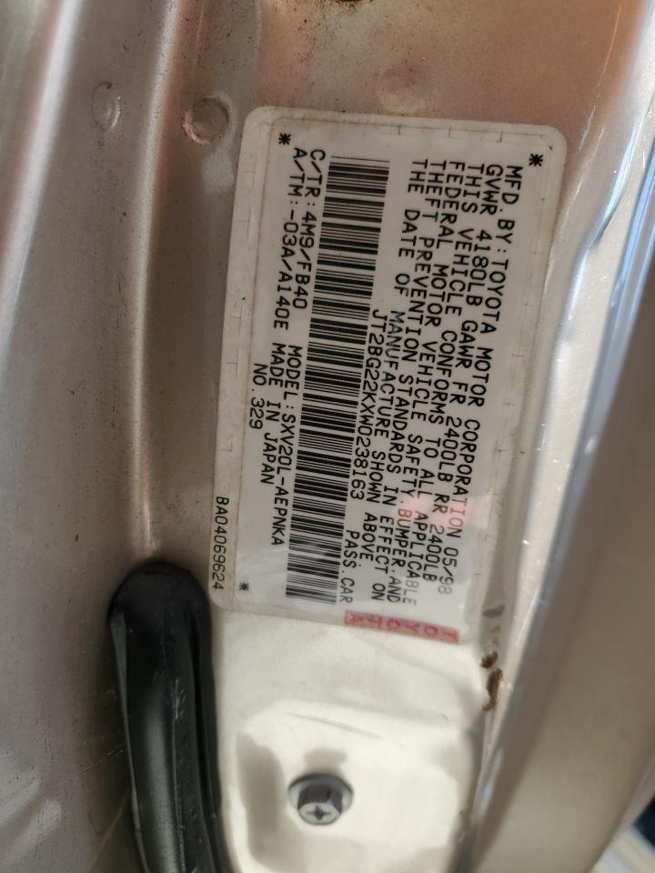 JT2BG22KXW0238163 1998 Toyota Camry Ce