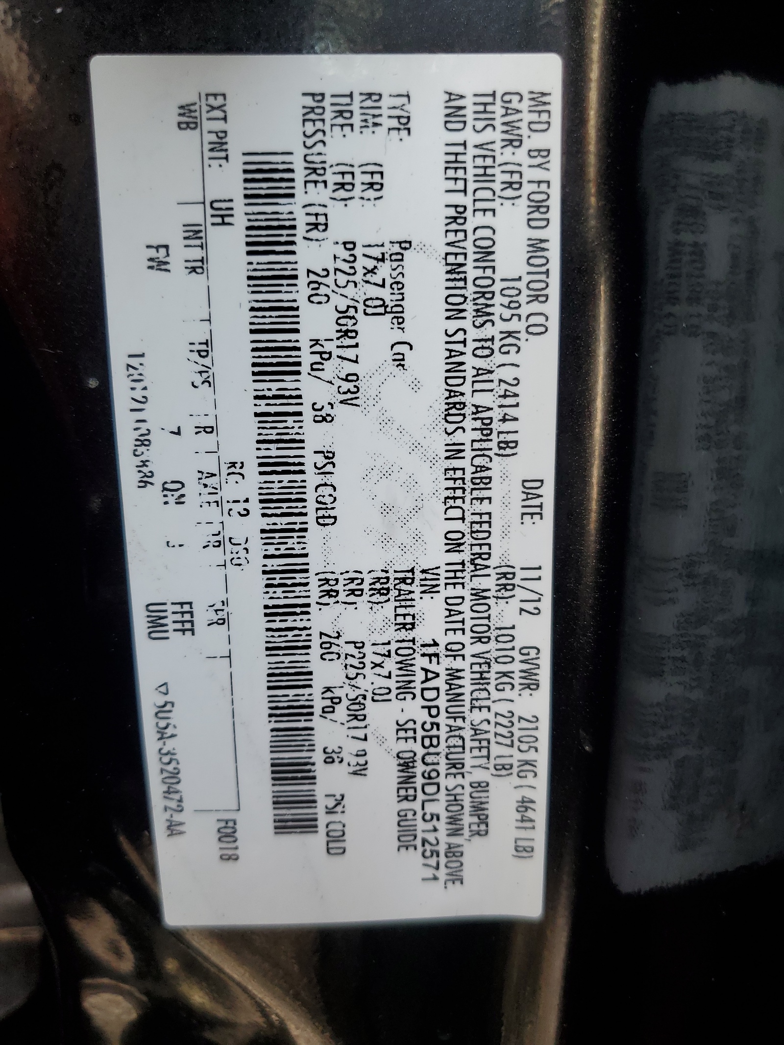 1FADP5BU9DL512571 2013 Ford C-Max Sel