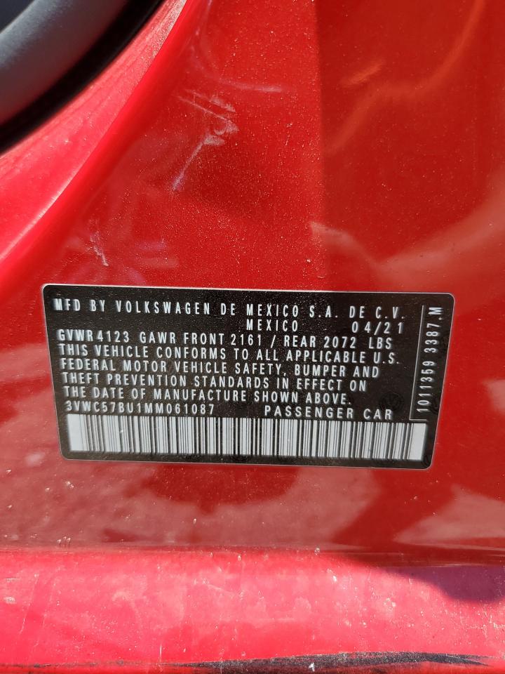 2021 Volkswagen Jetta S VIN: 3VWC57BU1MM061087 Lot: 63556584
