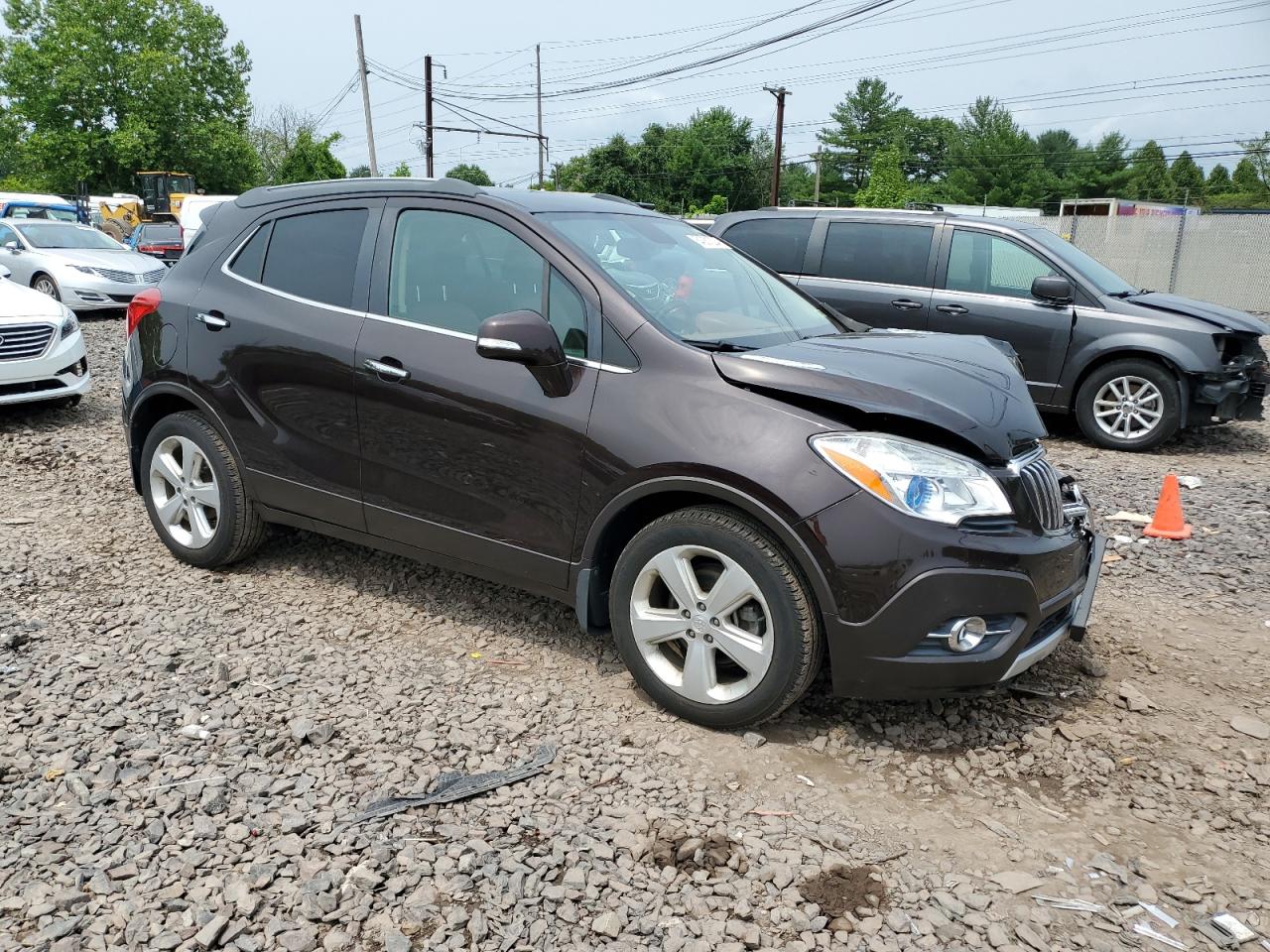 2015 BUICK ENCORE with FRONT END damage, VIN KL4CJCSB2FB108122