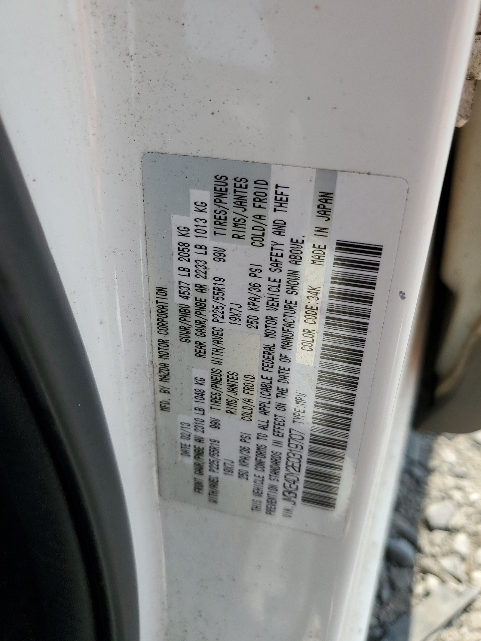 JM3KE4DY2E0319707 2014 Mazda Cx-5 Gt