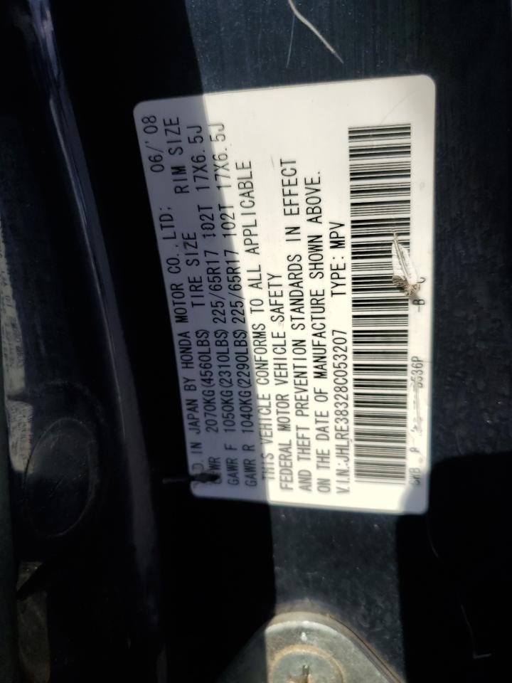 2008 Honda Cr-V Lx VIN: JHLRE38328C053207 Lot: 64711394