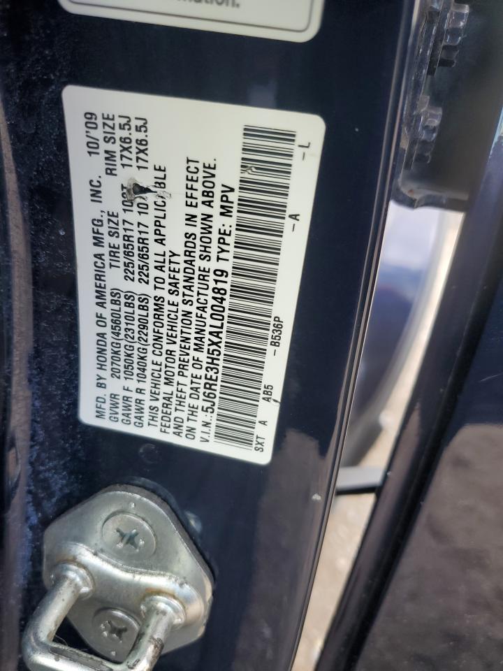 2010 Honda Cr-V Ex VIN: 5J6RE3H5XAL004819 Lot: 64150034