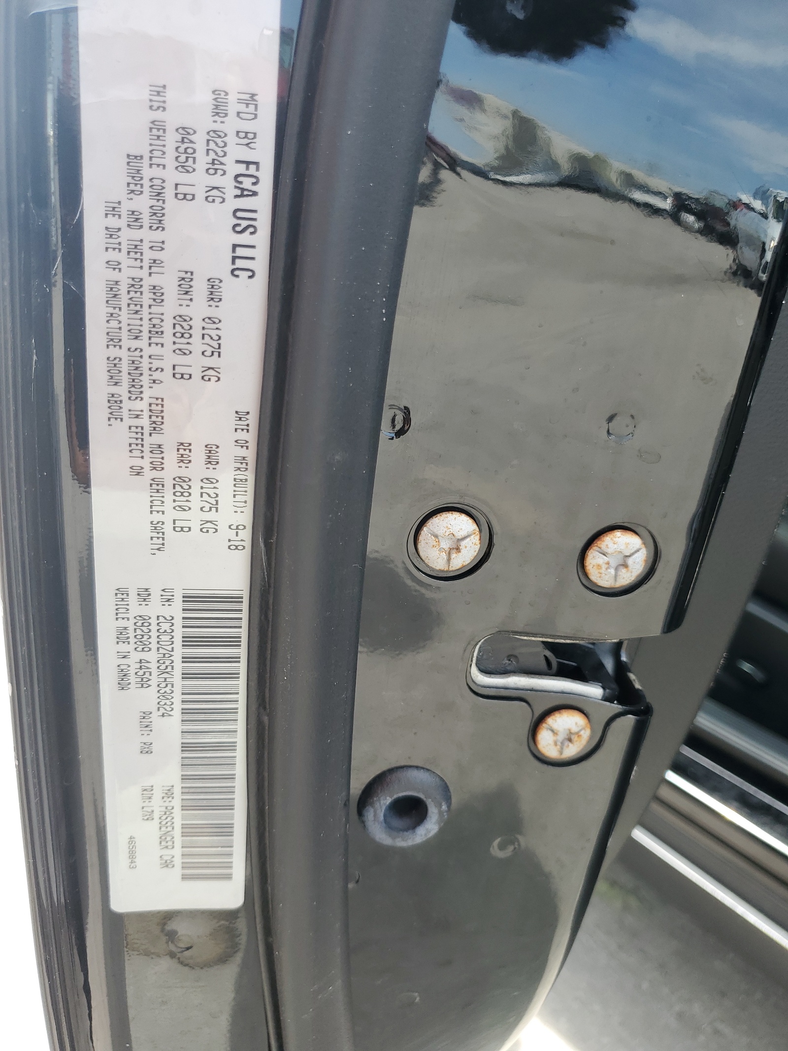 2C3CDZAG5KH530324 2019 Dodge Challenger Sxt