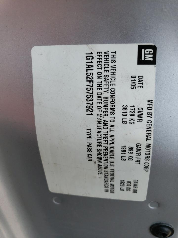 2005 Chevrolet Cobalt Ls VIN: 1G1AL52F757537921 Lot: 64414234