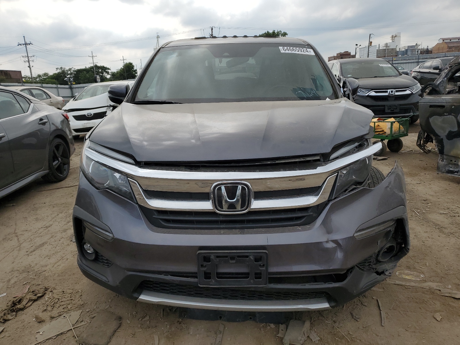 2021 Honda Pilot Exl vin: 5FNYF6H55MB079807