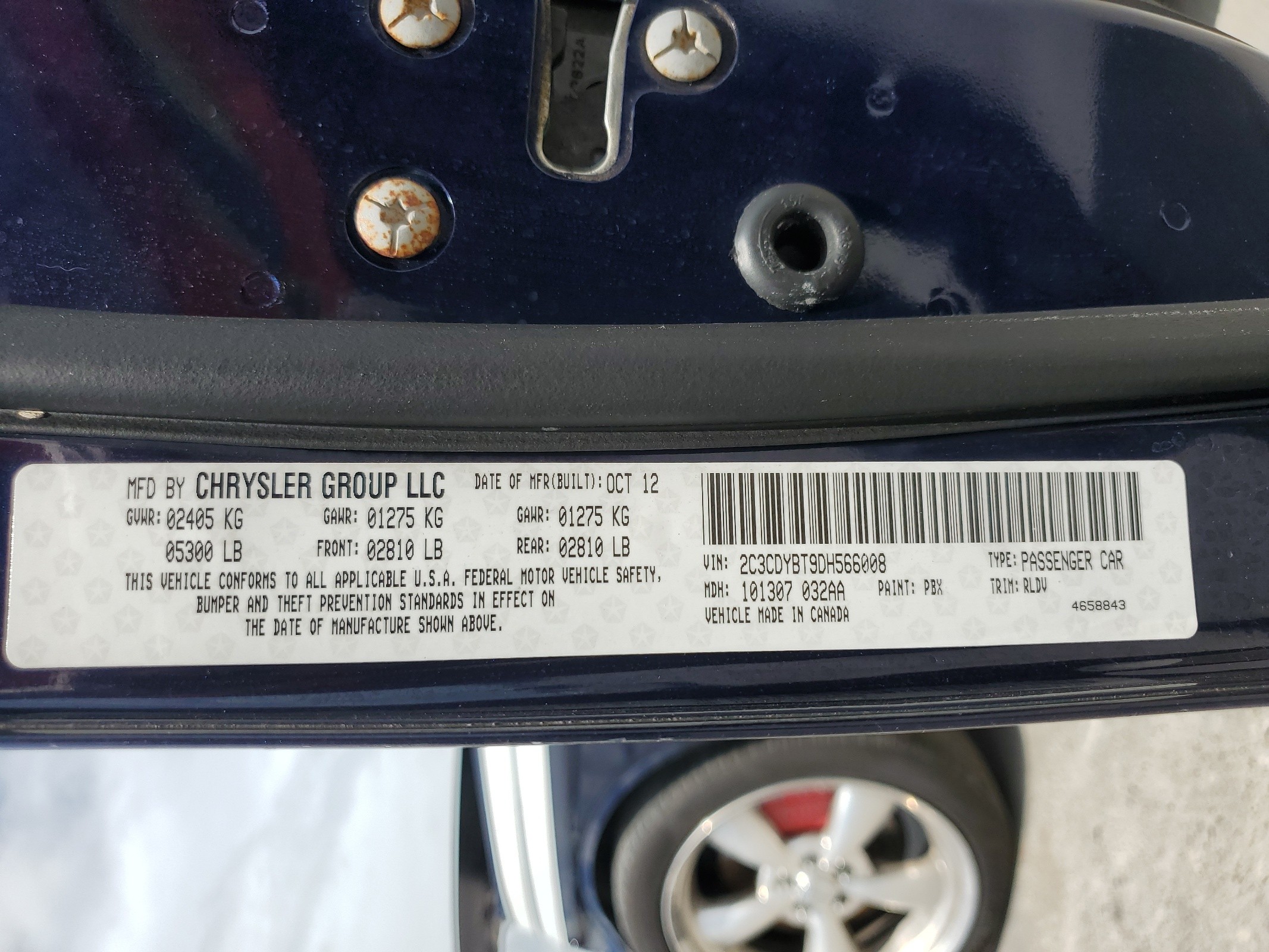 2C3CDYBT9DH566008 2013 Dodge Challenger R/T