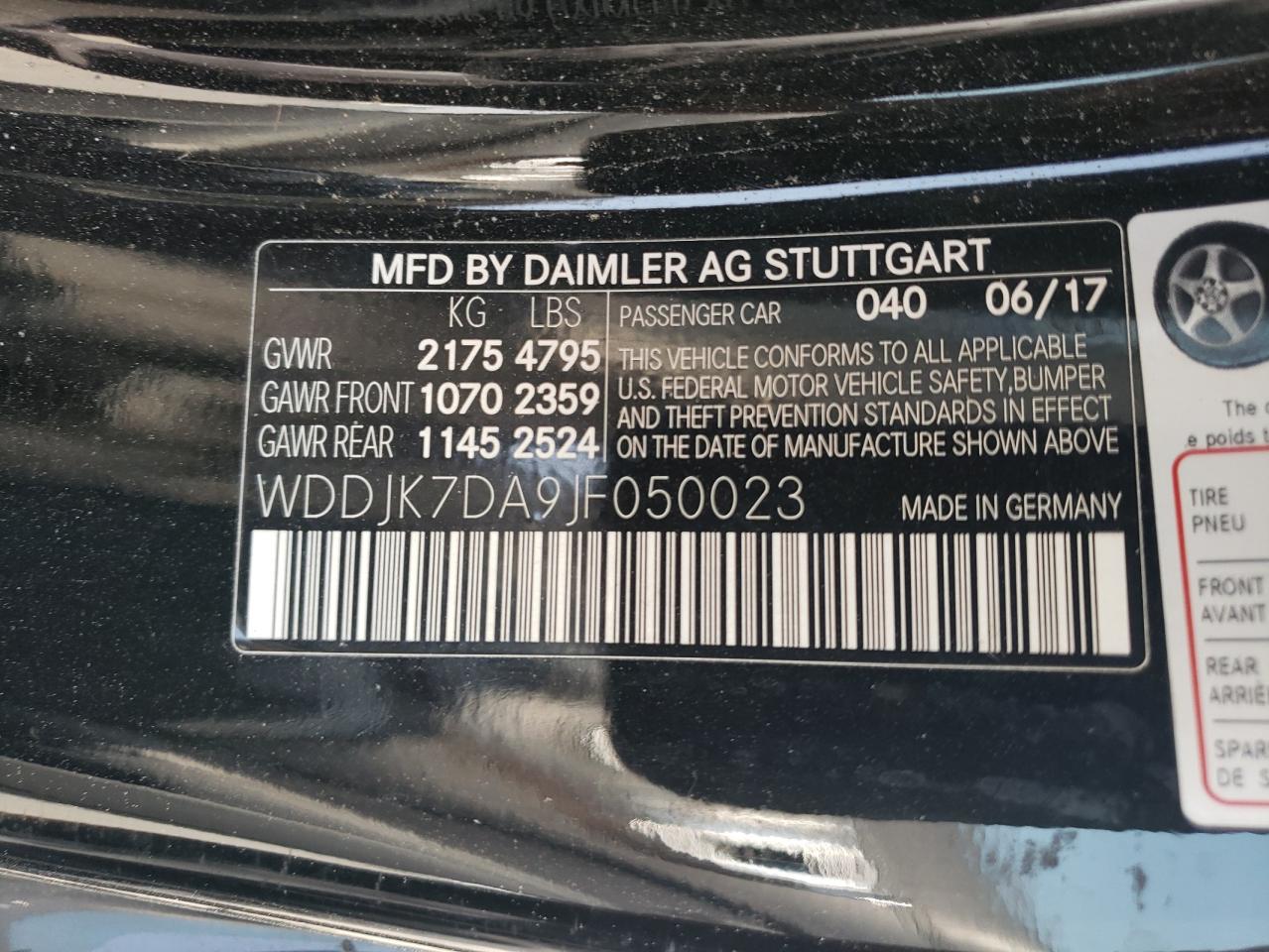 2018 Mercedes-Benz Sl 550 VIN: WDDJK7DA9JF050023 Lot: 64726874